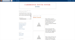 Desktop Screenshot of cambridgeyouthfoyer.blogspot.com