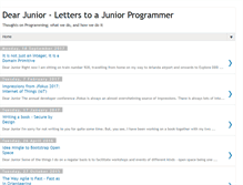 Tablet Screenshot of dearjunior.blogspot.com