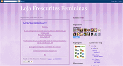 Desktop Screenshot of lojafrescuritesfemininas.blogspot.com