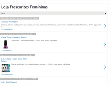Tablet Screenshot of lojafrescuritesfemininas.blogspot.com