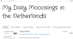 Desktop Screenshot of mydailymooosingsinthenetherlands.blogspot.com