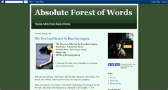 Desktop Screenshot of absoluteforestofwords.blogspot.com