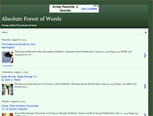 Tablet Screenshot of absoluteforestofwords.blogspot.com