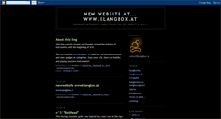 Desktop Screenshot of klangbox.blogspot.com