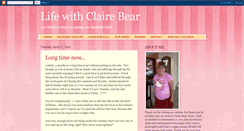 Desktop Screenshot of lifewithclairebear.blogspot.com