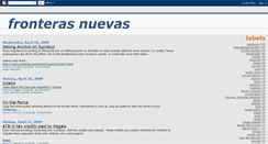 Desktop Screenshot of fronterasnueva.blogspot.com