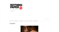 Desktop Screenshot of nothing-paper.blogspot.com
