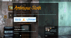 Desktop Screenshot of ambitioussloth.blogspot.com