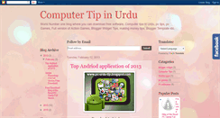 Desktop Screenshot of pc-urdu-tip.blogspot.com