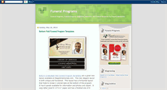 Desktop Screenshot of funeral-programs.blogspot.com
