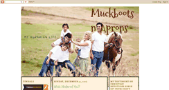 Desktop Screenshot of muckbootsnaprons.blogspot.com