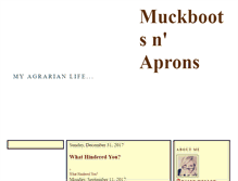 Tablet Screenshot of muckbootsnaprons.blogspot.com