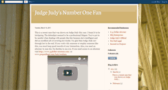 Desktop Screenshot of judgejudyfan.blogspot.com