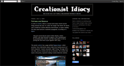 Desktop Screenshot of creationistidiocy.blogspot.com