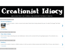 Tablet Screenshot of creationistidiocy.blogspot.com