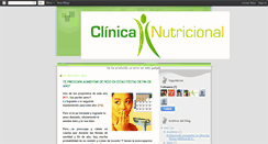 Desktop Screenshot of clinicanutricional.blogspot.com