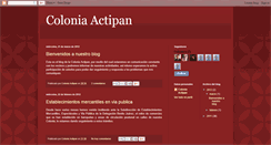 Desktop Screenshot of coloniaactipan.blogspot.com