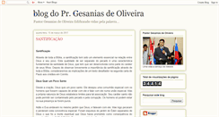 Desktop Screenshot of blogdopastorgesaniasdeoliveira.blogspot.com