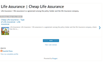 Tablet Screenshot of cheaplifeassurance1.blogspot.com