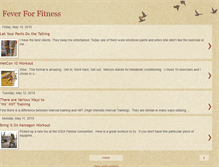 Tablet Screenshot of feverforfitness.blogspot.com