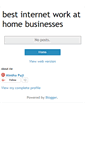 Mobile Screenshot of best-internet-work-at-home-businesses.blogspot.com