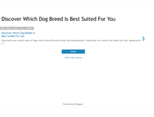 Tablet Screenshot of dog-breed-1.blogspot.com