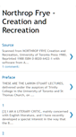 Mobile Screenshot of northropfrye-creationandrecreation.blogspot.com