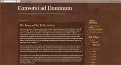 Desktop Screenshot of conversiaddominum.blogspot.com