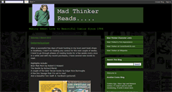 Desktop Screenshot of madthinkerreads.blogspot.com