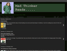 Tablet Screenshot of madthinkerreads.blogspot.com