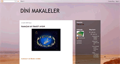 Desktop Screenshot of dinimakaleler.blogspot.com