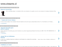 Tablet Screenshot of cineartecl.blogspot.com