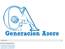 Tablet Screenshot of generacionasere.blogspot.com