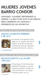 Mobile Screenshot of mujeresjovenescondor.blogspot.com