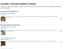 Tablet Screenshot of mujeresjovenescondor.blogspot.com