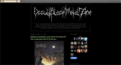 Desktop Screenshot of occultblackmetalzine.blogspot.com