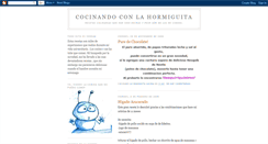 Desktop Screenshot of cocinandohormiguitas.blogspot.com