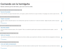 Tablet Screenshot of cocinandohormiguitas.blogspot.com