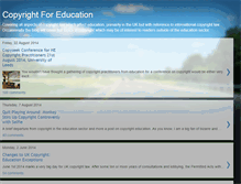 Tablet Screenshot of copyright4education.blogspot.com