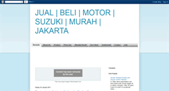 Desktop Screenshot of jualbelimotorsuzuki.blogspot.com