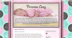 Desktop Screenshot of princesscloey.blogspot.com