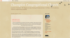 Desktop Screenshot of championchurch.blogspot.com