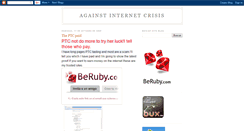 Desktop Screenshot of againstinternetcrisis.blogspot.com