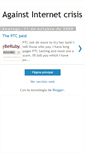 Mobile Screenshot of againstinternetcrisis.blogspot.com