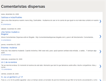 Tablet Screenshot of comentaristasdispersas.blogspot.com