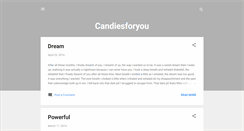 Desktop Screenshot of candiesforyou.blogspot.com