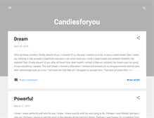 Tablet Screenshot of candiesforyou.blogspot.com