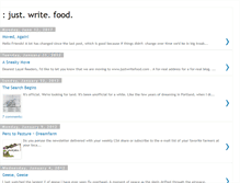 Tablet Screenshot of justwritefood.blogspot.com