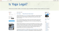 Desktop Screenshot of isyogalegal.blogspot.com