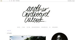 Desktop Screenshot of anothercardboardcutout.blogspot.com